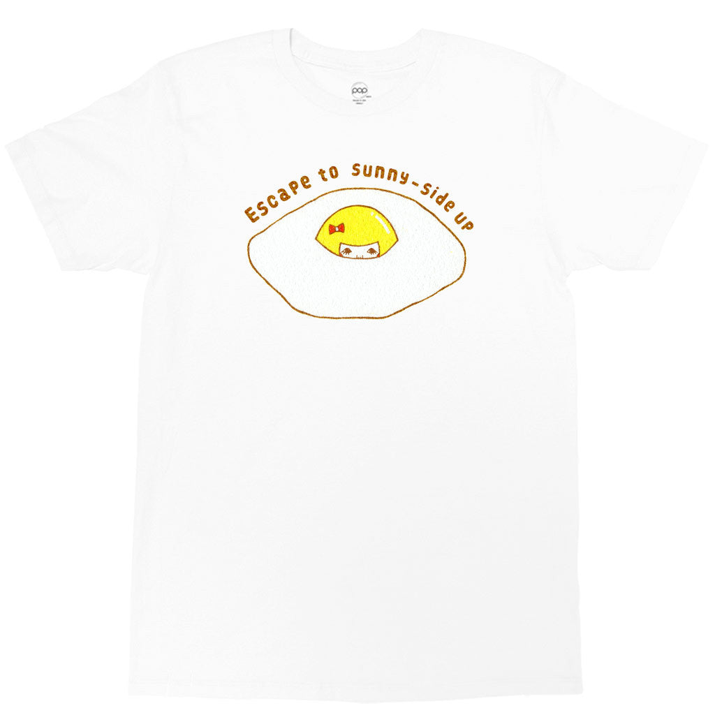 Kawaii egg graphic t-shirt.