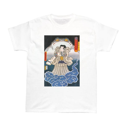 Ukiyo-e frog artwork graphic t-shirt.