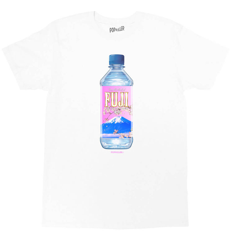 White vaporwave FUJI t-shirt by LA brand Popkiller.