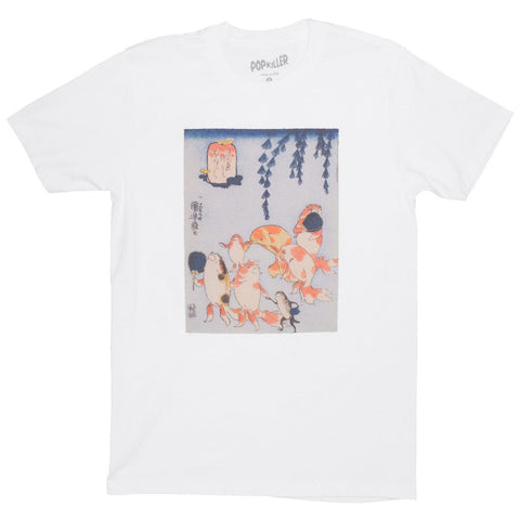 Japanese ukiyoe goldfish t-shirt.