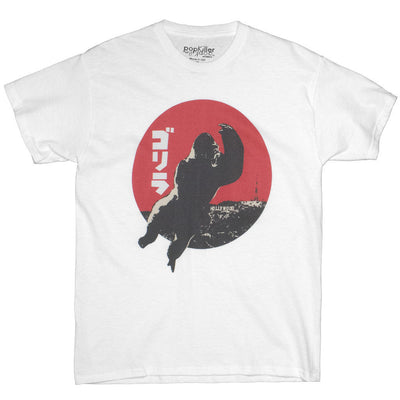 Kaiju graphic tee with King Kong over Hollywood on it.
