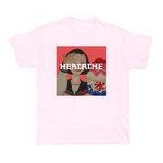 Pink shaved ice schoolgirl graphic t-shirt.