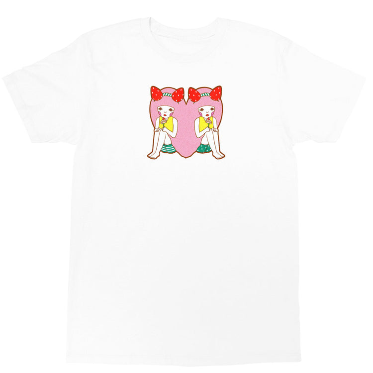 Kawaii heart anime girls t-shirt.