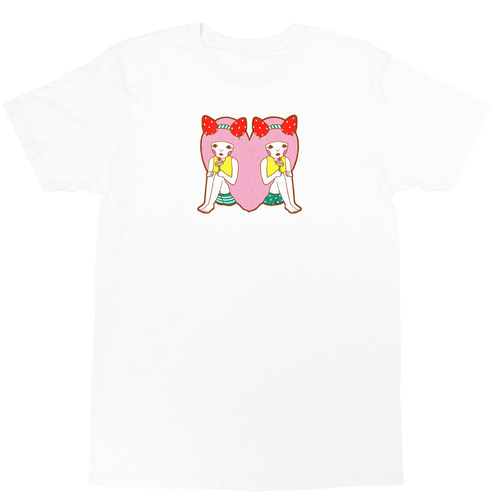 Kawaii heart anime girls t-shirt.