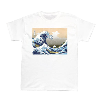 Japanese Great Wave ukiyoe graphic t-shirt.