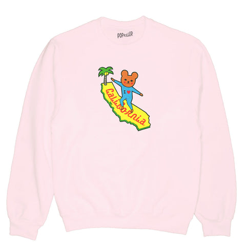 Pink kawaii bear California sweater.