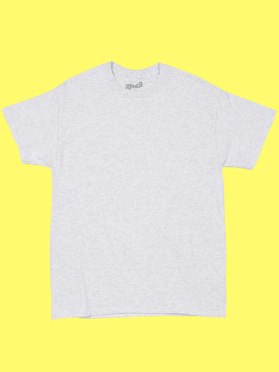 Print your own design on Popkiller's Unisex ash colored t-shirt!