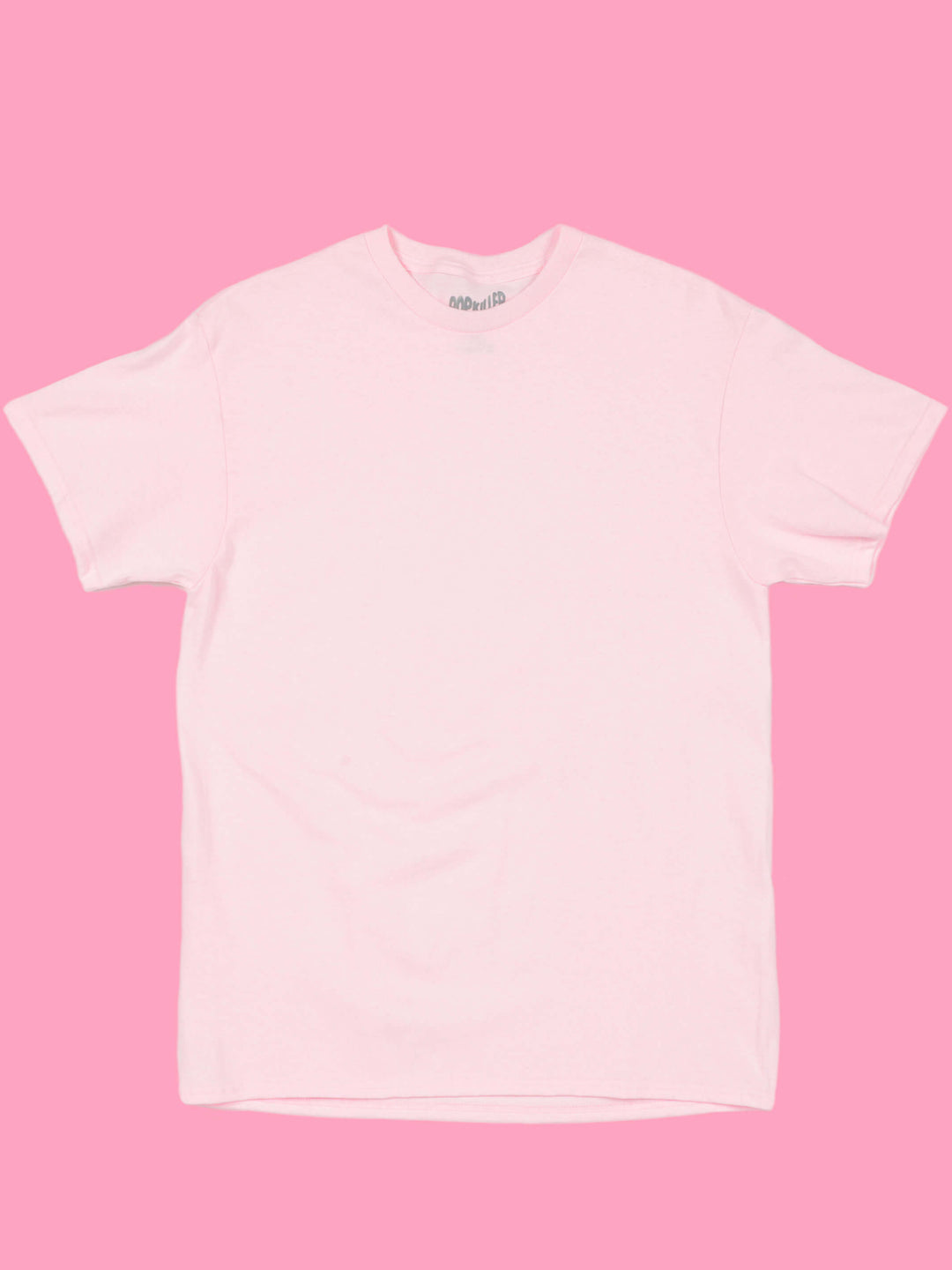 Print your own design on Popkiller's Unisex pink colored t-shirt!