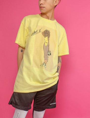 Jazzercise 80s work out routine anime apparel.