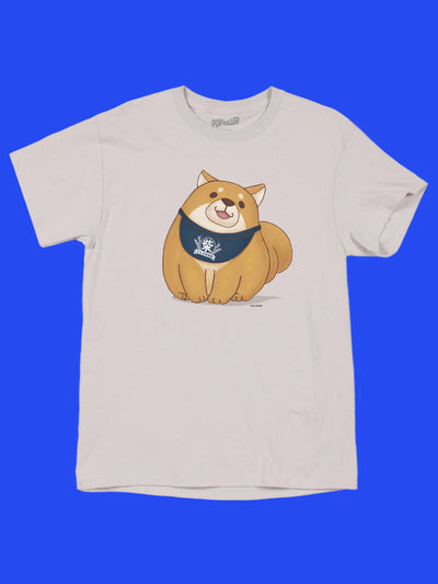 Kawaii anime shiba inu graphic tee by Japanese artist Mochishiba.