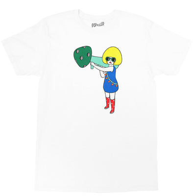 Mushroom girl goblincore graphic t-shirt.