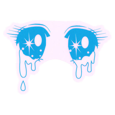 Kawaii shoujo anime eyes vinyl sticker.