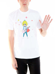 Kawaii superhero graphic t-shirt.