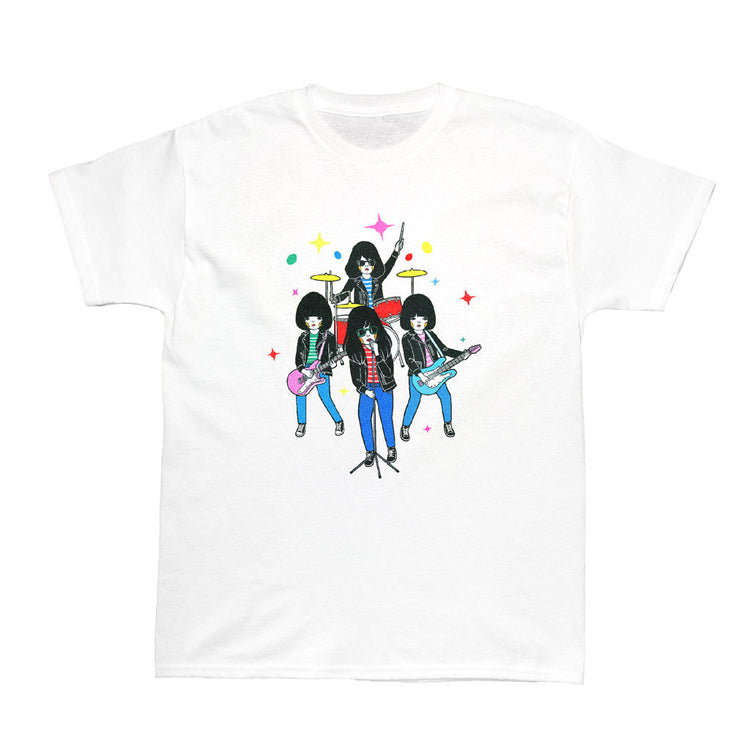 Naoshi punk band graphic t-shirt.