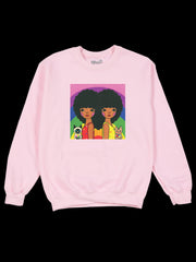 Kawaii afro hair sweatshirt.