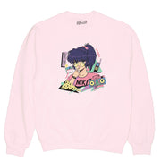 Retro anime girl graphic sweater.