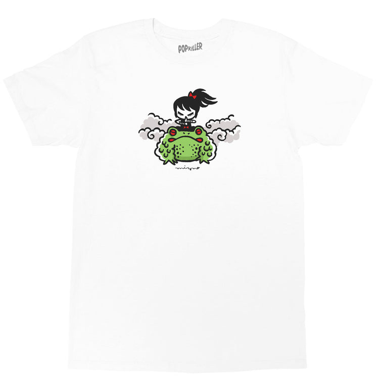 Anime frog ninja graphic t-shirt.