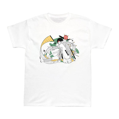Cyberpunk anime ninja t-shirt.