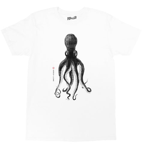 Japanese octopus graphic t-shirt.