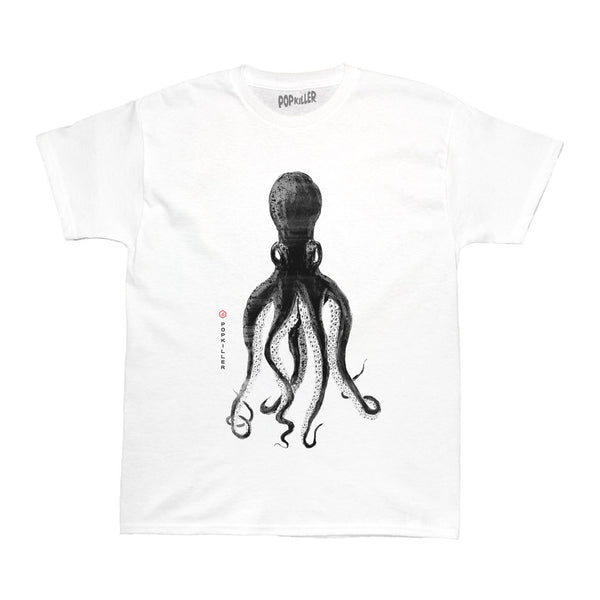 Popkiller Octopus Youth T Shirt White M