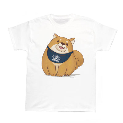 Kawaii shiba inu head tilt graphic t-shirt.