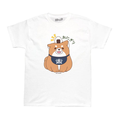 Japanese onigiri mochishiba graphic t-shirt.