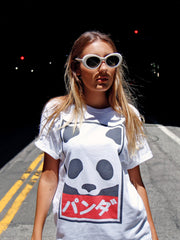 Panda Supreme graphic t-shirt.