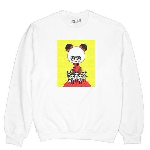Panda anime girl graphic sweater.