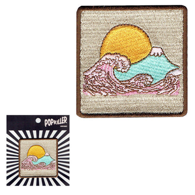 Kawaii pastel Mt. Fuji iron on patch.