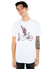 Hipster geisha graphic t-shirt.