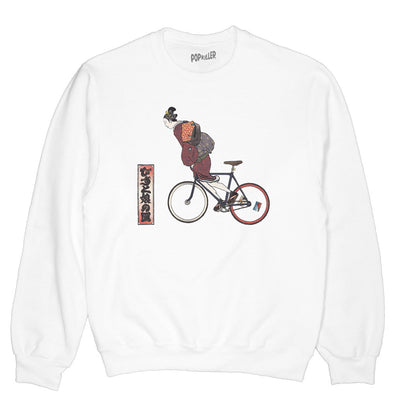Hipster fixed gear geisha sweater.