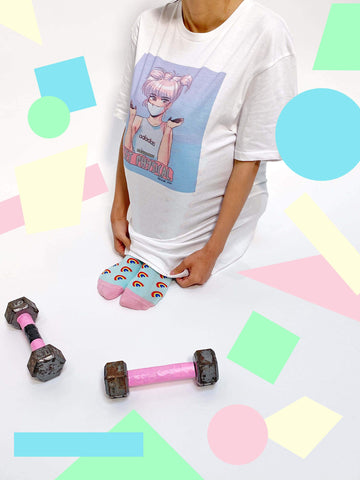 Popkiller Artist Series Mizucat Please Don't Get Physical Classic T-shirt
