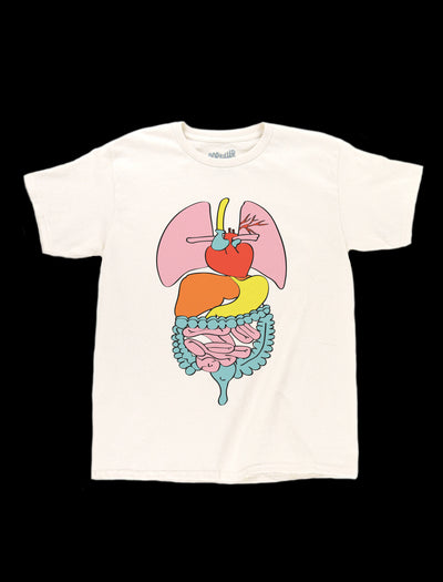 Gore and internal organ graphic t-shirt.