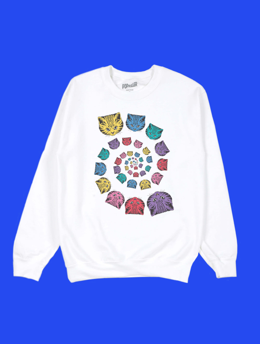 Spiral Cats Pullover Sweatshirt