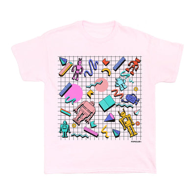 Kawaii pink vaporwave robot t-shirt.