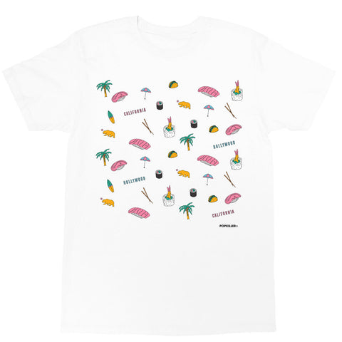 California foodie graphic t-shirt.
