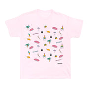 Pink California food tee.