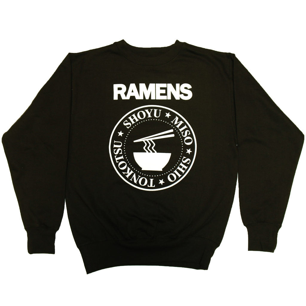 Ramens sweatshirt Ramones parody.