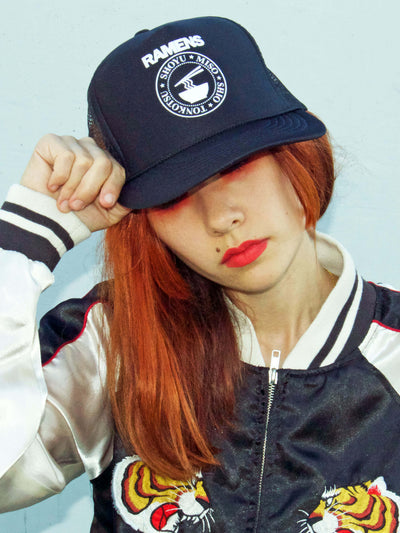 Ramens Ramones punk parody hat.
