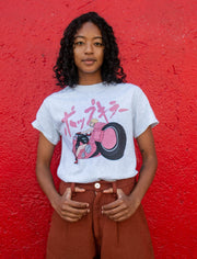 Popkiller Artist Series Sagaken Pink Motorcycle Classic T-shirt