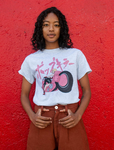 Popkiller Artist Series Sagaken Pink Motorcycle Classic T-shirt