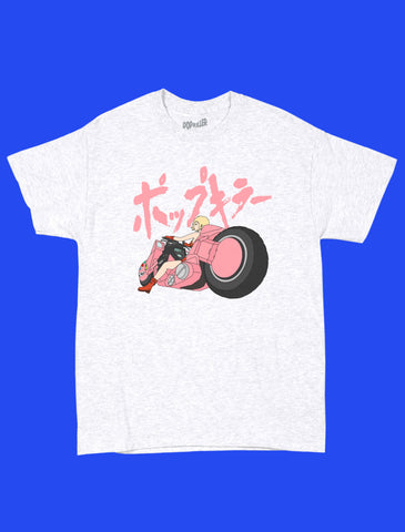 Popkiller Artist Series Sagaken Pink Motorcycle Classic T-shirt