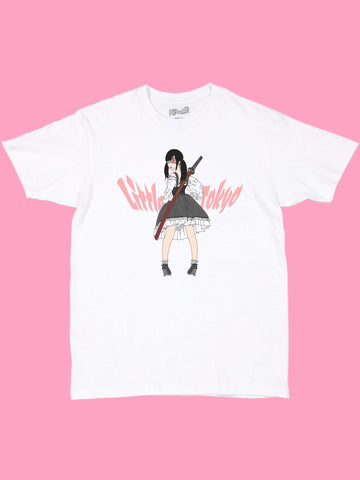 Yandere anime girl Little Tokyo t-shirt.