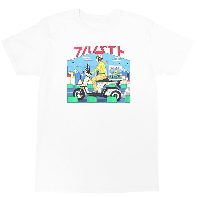 FLCL Japanese graphic tee.