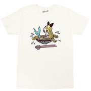 Pastel goth mermaid graphic t-shirt by Japanese artist Mizna Wada.