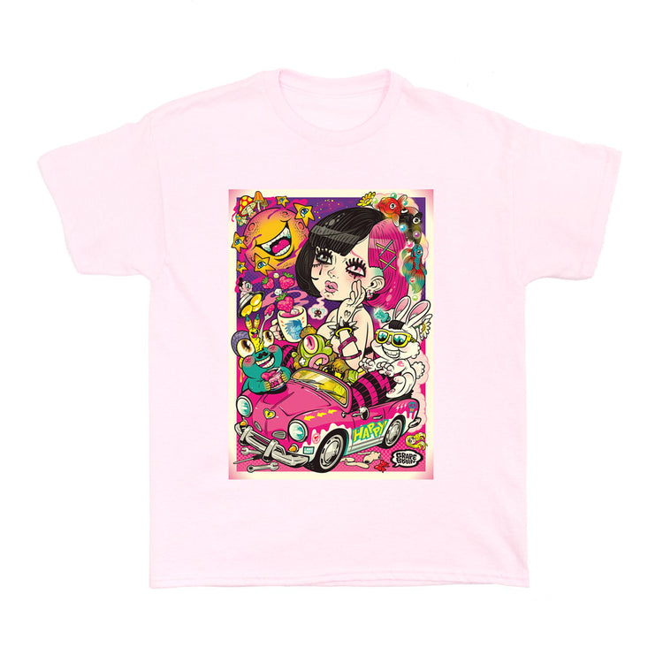 Pink e-girl style t-shirt.