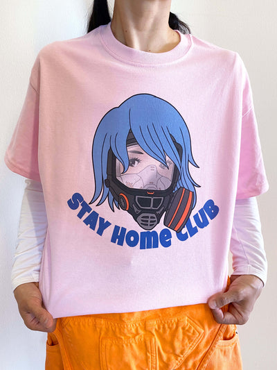 Safer at home graphic t-shirt.