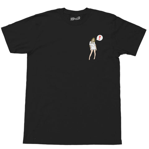 Chibi anime girl graphic t-shirt.
