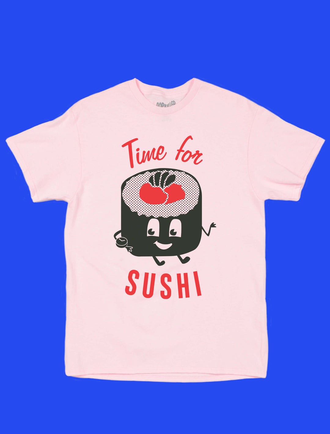 Time for sushi pink graphic t-shirt.