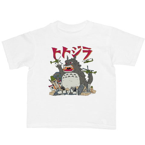 Totoro Godzilla kid's t-shirt.